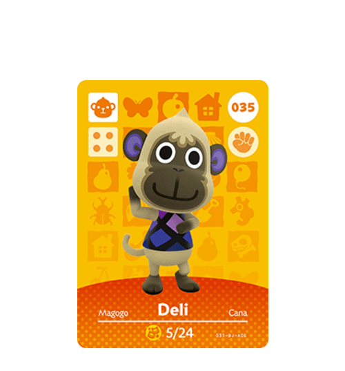 Carta Amiibo Nate #059 Animal Crossing – Serie 1 – Aperta Ma Mai Usata