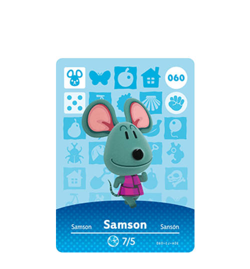 samson animal crossing plush