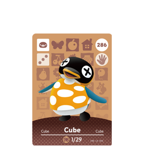 cube amiibo card