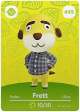 Frett (Animal Crossing Cards - Series 5) amiibo card - amiibo life ...